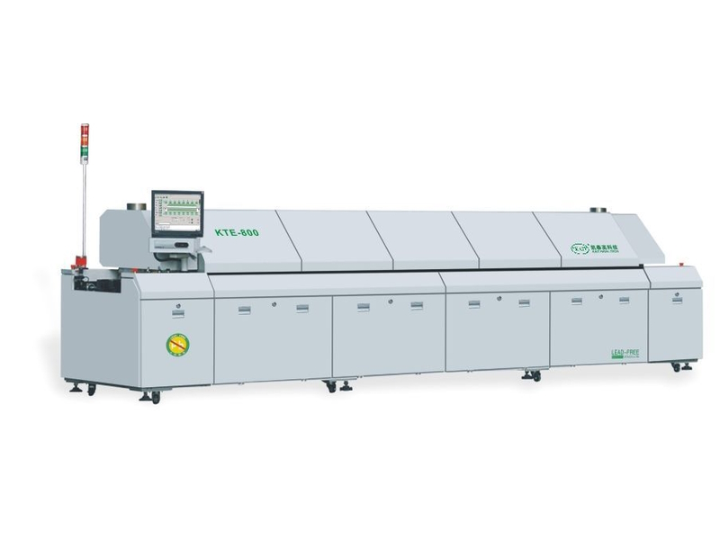 KTE-800 Economical Lead Free Reflow Oven With 8 Heating Zones
